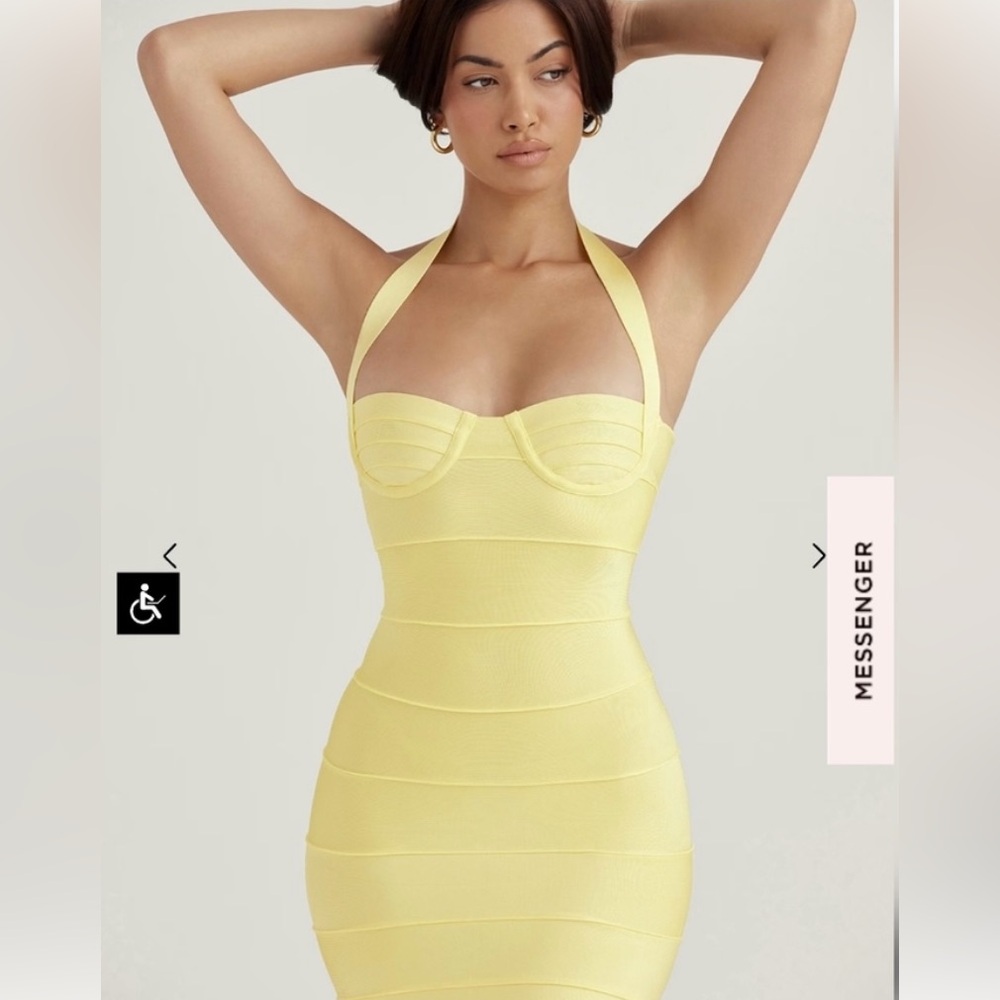 House of CB Maliha Halter Neck Underwire Minidress